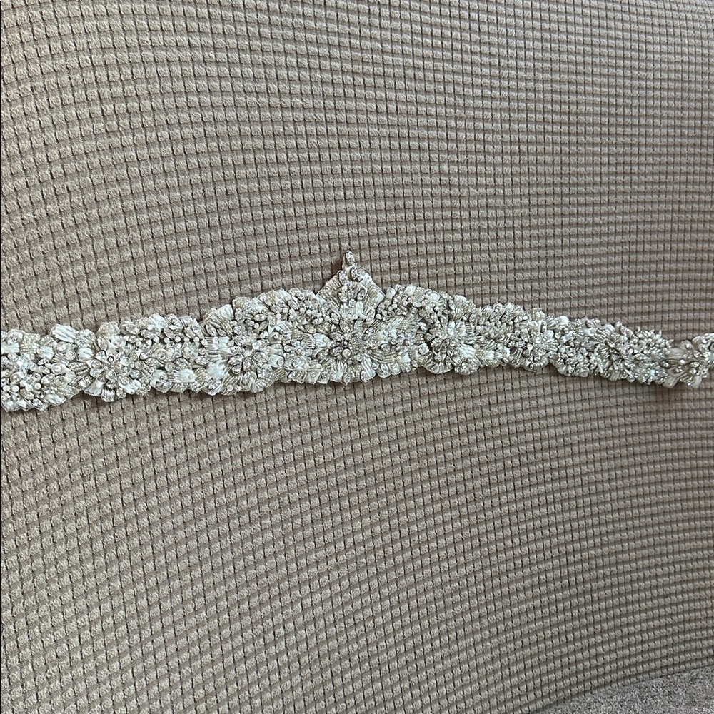 Bridal Belt with Rhinestone Detail - Picture 4 of 5